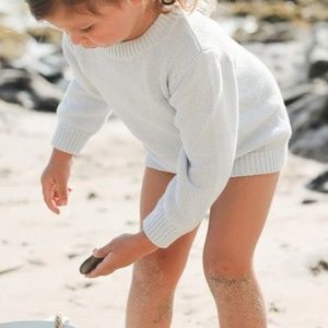 Minnow Swim Unisex Light Blue Knit Sweater Size 5/6